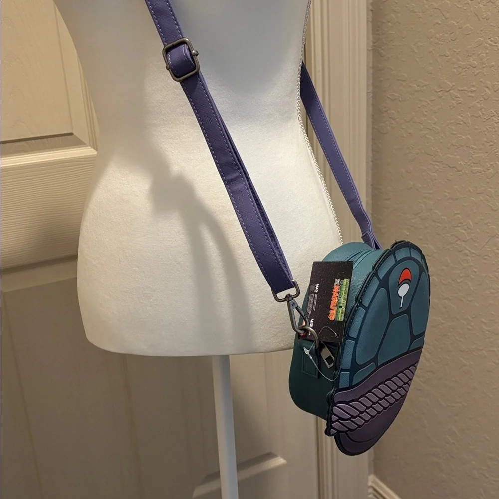 Turtles x Naruto Green Crossbody Bag. NWT Unisex Perfect for the little ones.